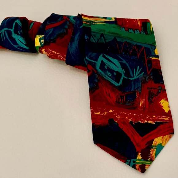VTG NECKTIE SAVE THE CHILDREN "A HAPPY, HEALTHY CHILD HAS AN ACTIVE IMAGINATION" - Picture 1 of 8